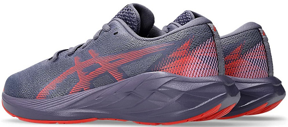 Кроссовки детские ASICS Novablast 5 Gs Greyish Purple/Coral Reef - Фото 4 большая