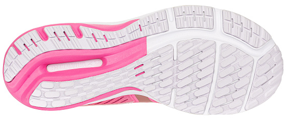 Кроссовки детские Mizuno Wave Rider 24 Jr роз/роз.зол/т.сер - Фото 4 большая