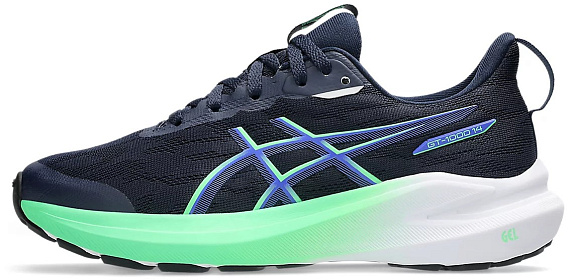 Кроссовки детские ASICS Gt-1000 14 GS Midnight/Vital Green - Фото 2 большая