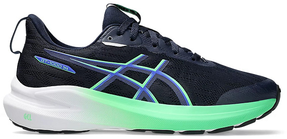 Кроссовки детские ASICS Gt-1000 14 GS Midnight/Vital Green - Фото 1 большая