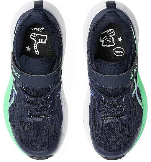 Кроссовки детские ASICS GT-1000 14 PS Midnight/Vital Green - Фото 4 большая
