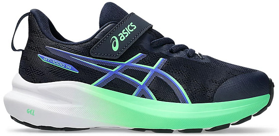 Кроссовки детские ASICS GT-1000 14 PS Midnight/Vital Green - Фото 1 большая