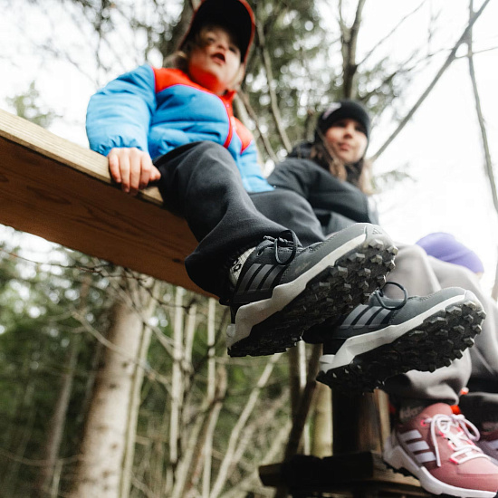 Кроссовки детские Adidas Terrex Ax4R Cblack/Grefou/Greysix - Фото 3 большая