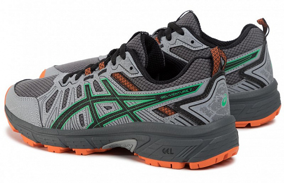 Кроссовки детские ASICS GEL-Venture 7 GS Carrier Grey/Cilantro - Фото 6 большая