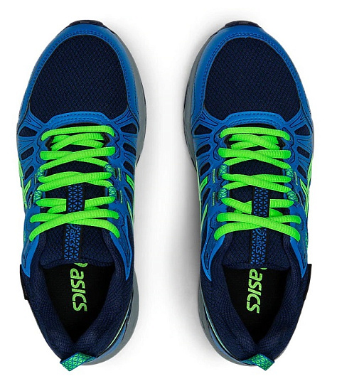 Кроссовки детские ASICS GEL-Venture 7 GS Wp Peacoat/Green Gecko - Фото 5 большая