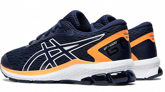 Кроссовки детские ASICS GT-1000 9 GS Peacoat/White - Фото 7 большая