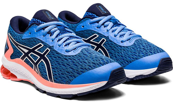 Кроссовки детские ASICS GT-1000 9 GS Blue Coast/Peacoat - Фото 3 большая