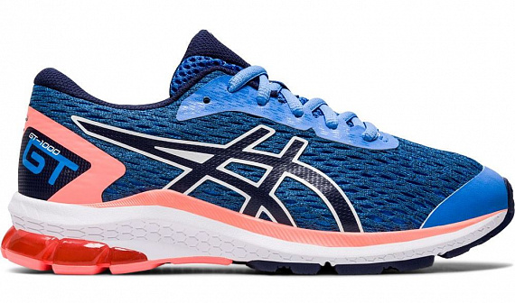 Кроссовки детские ASICS GT-1000 9 GS Blue Coast/Peacoat - Фото 1 большая