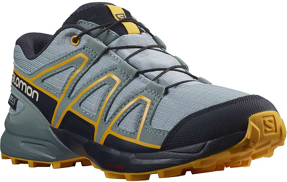 Кроссовки детские Salomon Speedcross CSWP Slate/Night Sky/Saffron - Фото 2 большая