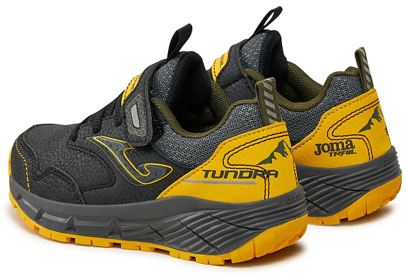 Кроссовки детские Joma Tundra Чёрный/Флуоресцентный шафран - Фото 3 большая