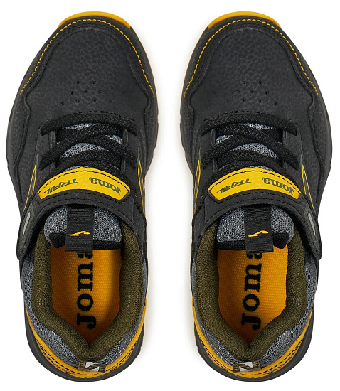 Кроссовки детские Joma Tundra Чёрный/Флуоресцентный шафран - Фото 5 большая