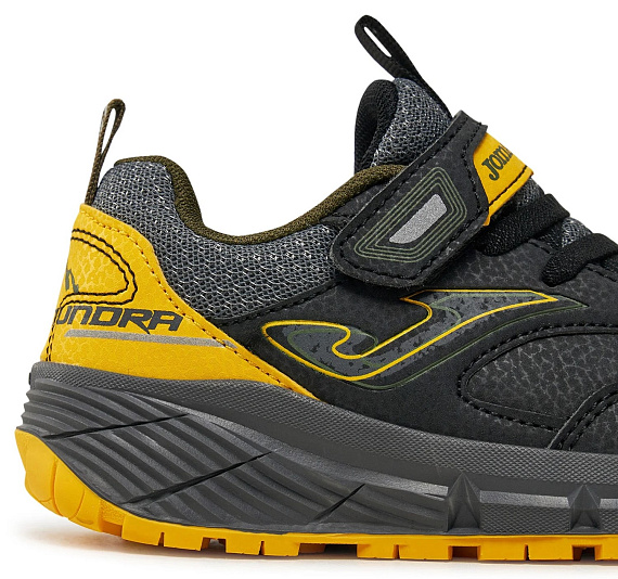Кроссовки детские Joma Tundra Чёрный/Флуоресцентный шафран - Фото 8 большая
