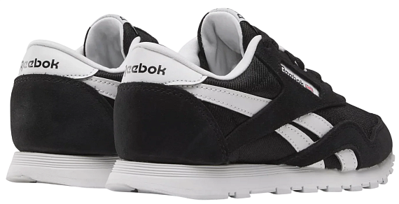 Кроссовки детские Reebok Cl Nylon Черный/Белый - Фото 4 большая
