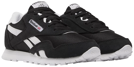 Кроссовки детские Reebok Cl Nylon Черный/Белый - Фото 5 большая