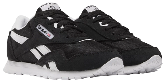 Кроссовки детские Reebok Cl Nylon Черный/Белый - Фото 6 большая