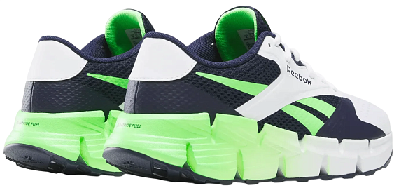 Кроссовки детские Reebok Zig Dynamica 5 Белый/Синий/Зеленый - Фото 4 большая