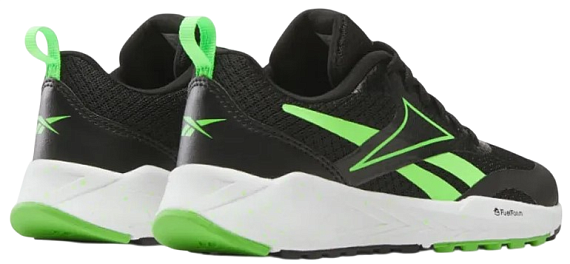 Кроссовки детские Reebok Energen Run Черный/Зеленый/Белый - Фото 2 большая