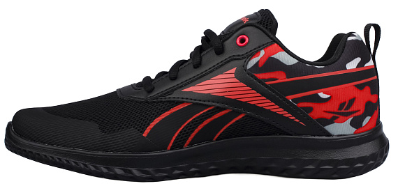 Кроссовки детские Reebok Rush Runner 5 Черный/Красный/Серый - Фото 2 большая