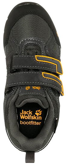 Ботинки детские Jack Wolfskin VOLCANO TEXAPORE VC LOW Burly Yellow 26-30 - Фото 2 большая