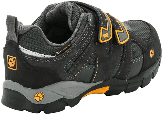 Ботинки детские Jack Wolfskin VOLCANO TEXAPORE VC LOW Burly Yellow 26-30 - Фото 5 большая