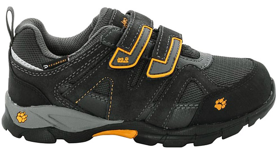 Ботинки детские Jack Wolfskin VOLCANO TEXAPORE VC LOW Burly Yellow 26-30 - Фото 1 большая