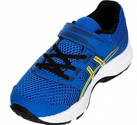 Кроссовки детские ASICS Contend 5 PS Illusion Blue/Lemon Spark - Фото 6 большая