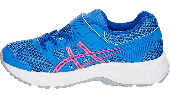 Кроссовки детские ASICS Contend 5 PS Blue Coast/Hot Pink - Фото 5 большая