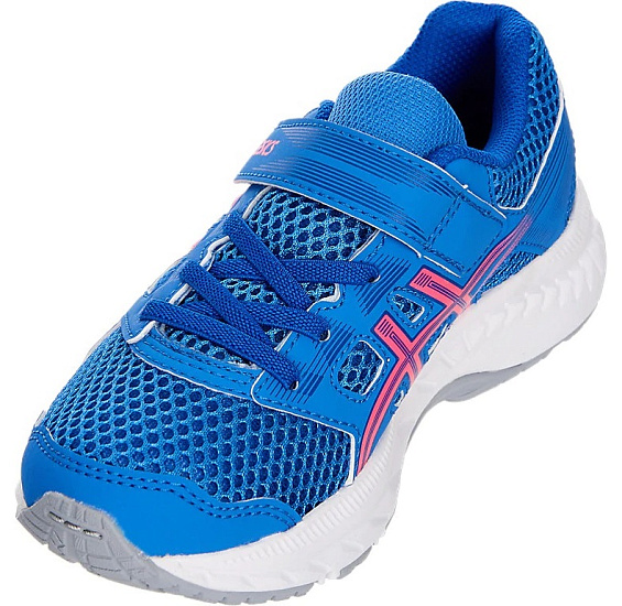 Кроссовки детские ASICS Contend 5 PS Blue Coast/Hot Pink - Фото 6 большая