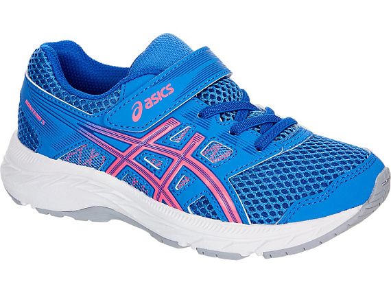 Кроссовки детские ASICS Contend 5 PS Blue Coast/Hot Pink - Фото 7 большая