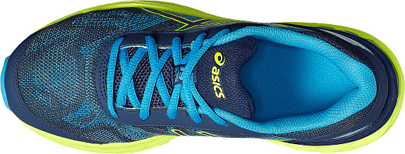 Кроссовки детские ASICS Gel-Nimbus 19 GS Темно Синий/Желтый/Голубой - Фото 5 большая