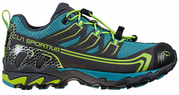Ботинки детские La Sportiva Falkon Low Gtx Topaz/Lime Green - Фото 2 большая