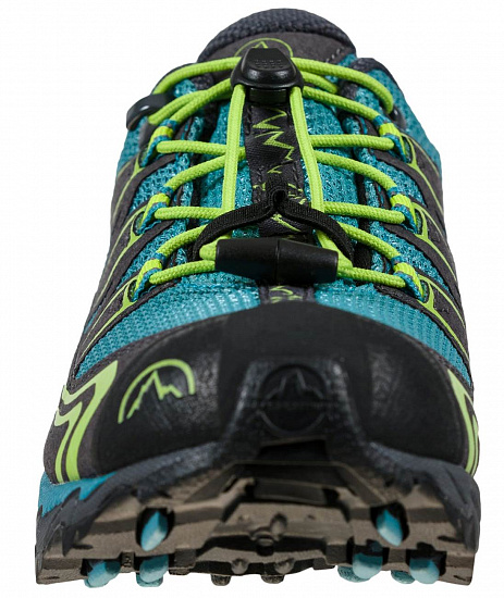 Ботинки детские La Sportiva Falkon Low Gtx Topaz/Lime Green - Фото 3 большая