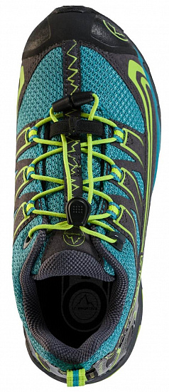 Ботинки детские La Sportiva Falkon Low Gtx Topaz/Lime Green - Фото 5 большая
