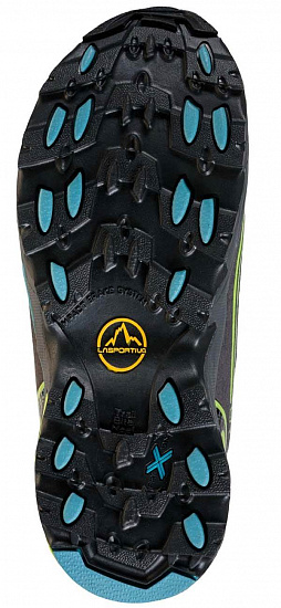 Ботинки детские La Sportiva Falkon Low Gtx Topaz/Lime Green - Фото 6 большая