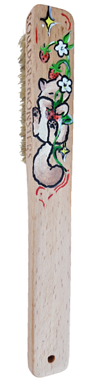 Щетка для зацепов Boulder Monsters 110326 Котик и ягоды - Фото 1 большая