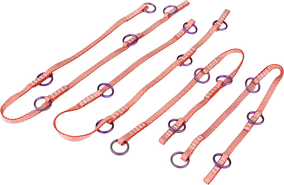 Лесенки Krukonogi Full Dyneema 2*(4+5) Titanium - Dyneema с титановыми кольцами - Фото 2 большая