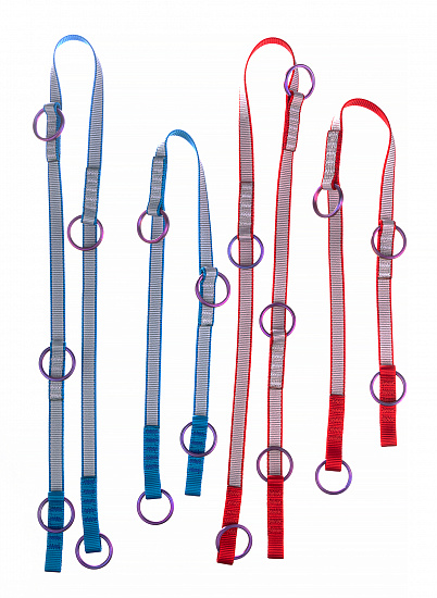 Лесенки Krukonogi Hard 2*(4+5) (Titanium - nylon) с титановыми кольцами - Фото 1 большая