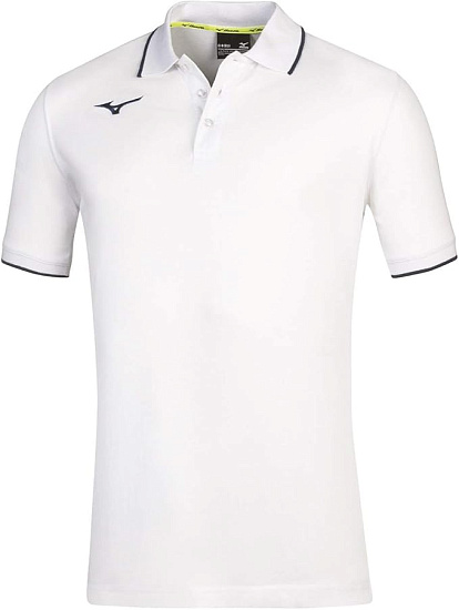 Поло детское Mizuno JR Polo White/Navy - Фото 1 большая
