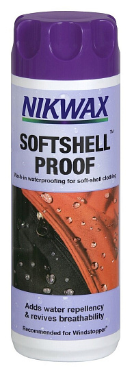 Пропитка для одежды Nikwax SoftShell Proof 300 мл - Фото 1 большая