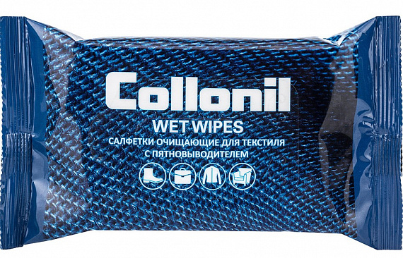 Салфетки влажные Collonil №15 для текстиля очищающие с пятновыводителем - Фото 1 большая