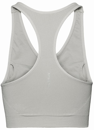 Топ женский Odlo Seamless Medium Ceramicool Серебристо-Серый Меланж - Фото 2 большая