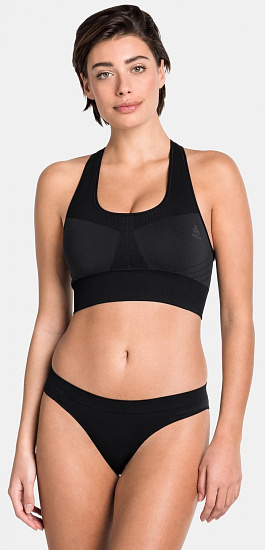 Топ женский Odlo Seamless Medium Черный - Фото 3 большая