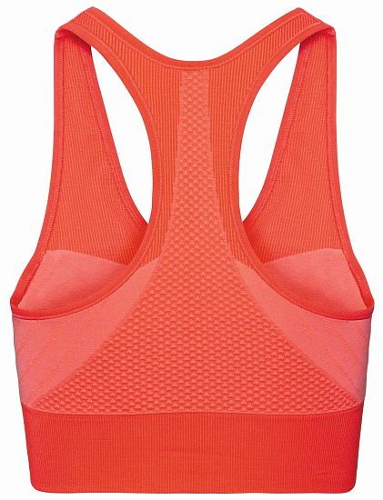 Топ женский Odlo Sports Bra Seamless Medium Коралловый - Фото 2 большая