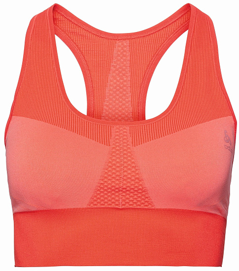Топ женский Odlo Sports Bra Seamless Medium Коралловый - Фото 1 большая
