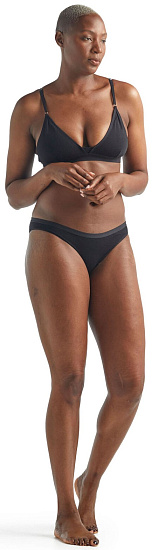 Трусы женские Icebreaker Siren Bikini Black/Black - Фото 4 большая
