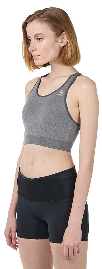 Топ женский Odlo Seamless Medium Ceramicool Серый Меланж - Фото 3 большая