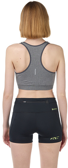 Топ женский Odlo Seamless Medium Ceramicool Серый Меланж - Фото 4 большая