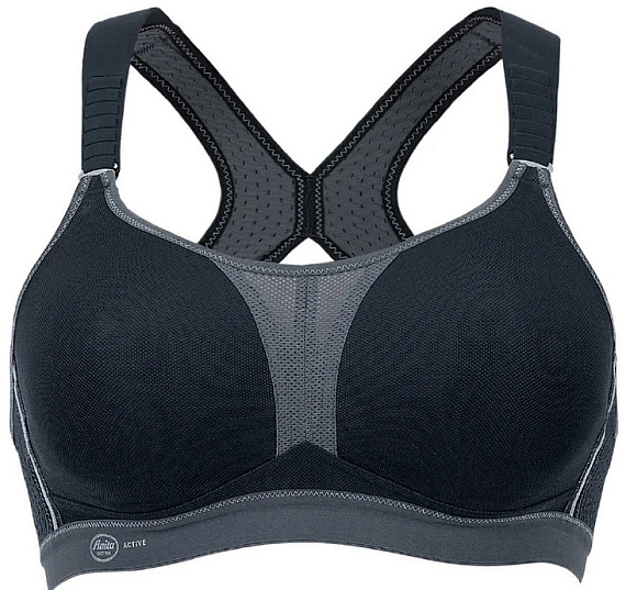 Топ женский Anita Active DynamiX Star Чёрный/Антрацит - Фото 1 большая