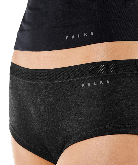 Трусы женские Falke Panties Silk-Wool Темный серый - Фото 5 большая