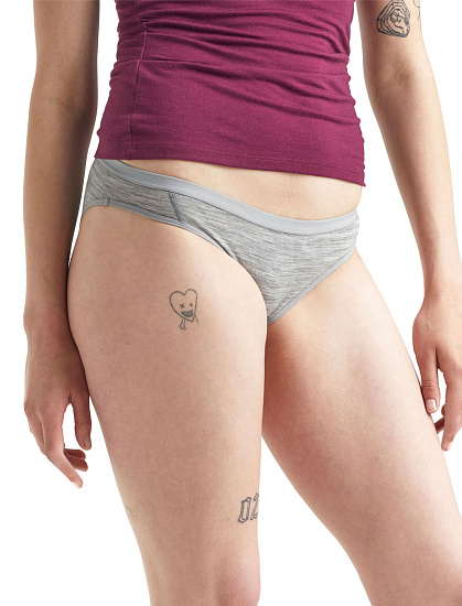 Трусы женские Icebreaker Siren Bikini Metro Hthr - Фото 2 большая